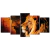 Quadro Decorativo Mosaico Sala Leao Juda Jesus Ev 158x65 - comprar online