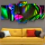 Quadro Decorativo Mosaico Discoteca Mulher Maquiagem 158x65