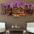Quadro Decorativo Mosaico New York Noite Ponte Sala 158x65