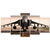 Quadro Decorativo Mosaico Aviao Caca Jato Sala Quarto 158x65 - comprar online