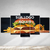 Quadro Decorativo Mosaico Personalizado Hamburgueria 158x65 na internet