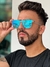 ÓCULOS DE SOL ESPORTIVO POLARIZADO BOSS - TRANSPARENTE FOSCO COM AZUL ESPELHADO na internet