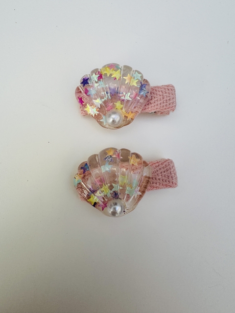 Dupla Bico de Pato Infantil Concha Rosa - comprar online