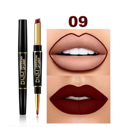 Lápiz labial y delineador de labios de doble extremo, maquillaje de labios antiadherente a prueba de manchas de larga duración - comprar en línea