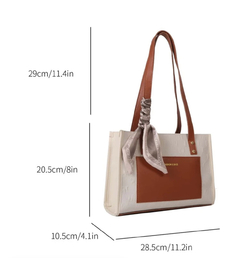 Decoración De Lazo, Ligera Y Casual De Negocios, Carril Aleatorio De Bufanda Cuadrada Decorada Para Bolsa Para Adolescentes, Estudiantes Univers - comprar en línea