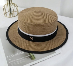 Sombrero Fresco Estilo Británico De Moda Unisex Con Logotipo M Y Visera, Adecuado Para Uso Diario Elegante