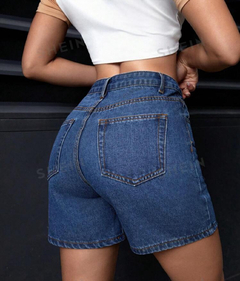 SHEIN PETITE Pantalones Cortos De Mezclilla Casuales Para Mujer - comprar en línea