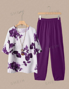Conjunto estampado floral