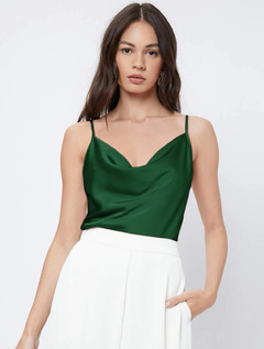 Blusa top de tirantes con cuello desbocado - Yoa Sales Havana