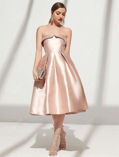 Vestido tubo con diseño de fruncido