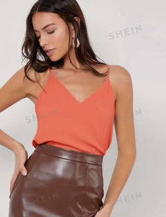 Top Camisola de tirantes con cuello V - comprar en línea