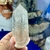 Ponta Bruta e Natural de Cristal de Quartzo Fumê Claro Transparente