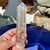 Ponta Bruta e Natural De Cristal de Quartzo Hexagonal Fumê Claro Transparente