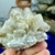 Drusa Bruta e Natural de Cristal de Quartzo Elestial Fumê Claro Transparente