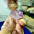 Cristal de Quartzo Natural Ametista Lapidada e Polida Formato Diamante Transparente - loja online