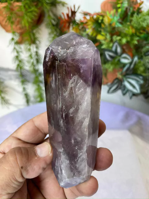 Cetro / Bastão Natural Lapidado e Polido de Cristal Ametista