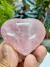 Coração Natural Lapidado e Polido de Quartzo Rosa - Cura Emocional - Amor-Próprio na internet