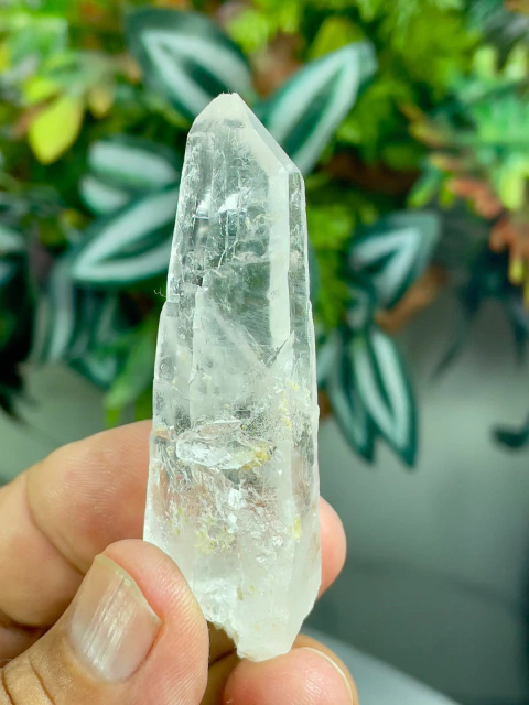 Ponta Natural e Bruta Extra de Cristal Laser Transparente - Energia Pura