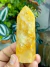 Ponta de Cristal Hematoide Amarelo Transparente – Força Interior e Clareza Emocional - Portal dos Cristais