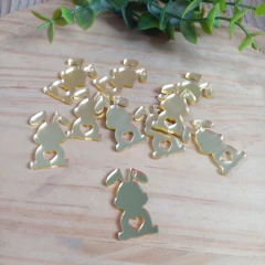 Imagem do 10 PINGENTES/TAG PÁSCOA - COELHINHO CORAÇÃO