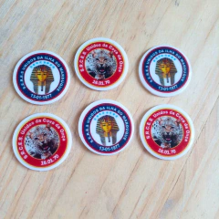 5 APLIQUES RESINA ESCOLAS DE SAMBA URUGUAIANA - Artística Mente