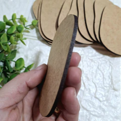 10 BOLACHAS/BASE PARA ARTESANATO FORMATO SAPATO 9 X 5,5 CM - MDF CRU 3mm - comprar online