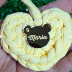 10 PINGENTES/TAG ACRILICO CABEÇA DE URSINHO 2,5 CM na internet