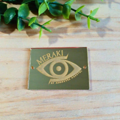 10 APLIQUES/TAG ACRILICO RETANGULAR 5 X 3,5 CM - comprar online