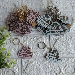10 CHAVEIROS MDF COLORIDO **GRAVADO - comprar online