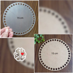 BASE PARA CROCHE REDONDA 15 CM - comprar online