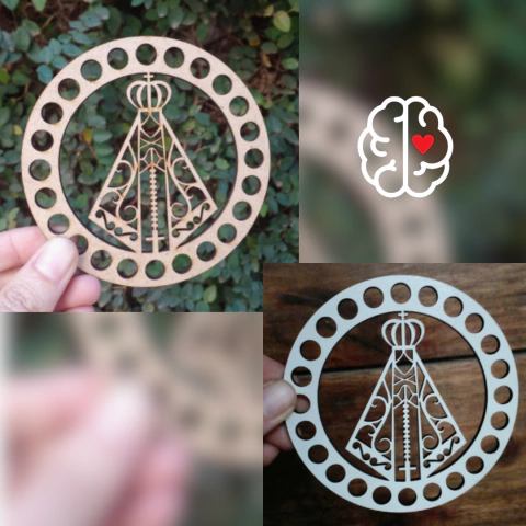 BASES CROCHE NOSSA SENHORA APARECIDA - 10 CM - comprar online