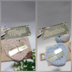 10 TAGS ACRILICO 3,5 X 1,5 CM - comprar online