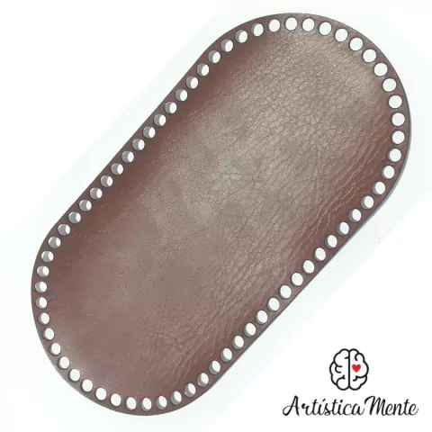 BASE CROCHE PARA MATEIRA OVAL SINTÉTICO - 30x15