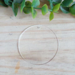 10 BOLACHAS/BASE PARA ARTESANATO REDONDA - ACRILICO CRISTAL 5CM - Artística Mente