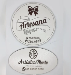 PLACA PARA FOTOS DE PRODUTOS 8,5X5 MDF BRANCO 3MM