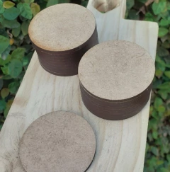 10 BOLACHAS/BASE PARA ARTESANATO REDONDA - MDF CRU - Artística Mente