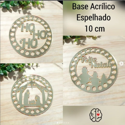 BASE CROCHE NATAL LUXO - 10 CM
