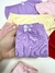 Kit com 5 calcinhas lisas variadas - 96% algodão e 4% elastano - Pequena Mi - Moda Infantil