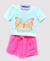 Conjunto Borboleta Paetê Rosa (Coleção Premium)
