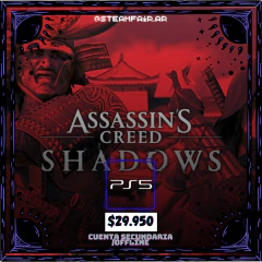 Assassins creed shadows Deluxe edition PS5 (Cuenta secundaria)