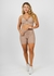 Conjunto Short Empina + Top Lara Textura Ondas Areia