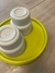 COMBO 2: PLATO 21 cm + POCILLO ENCASTRABLE 200 ml - Alfar Ceramica
