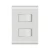Conjunto 4x2 com 2 Interruptor Simples Tramontina Liz 10 A 250 V Branco