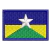PATCH BORDADO COM FECHO DE CONTATO - BANDEIRA DE RONDÔNIA