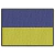 Patch Bordado Fecho de Contato - Bandeira Ucrânia