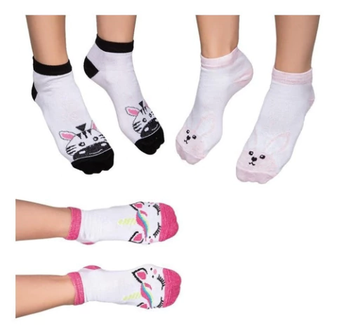 Pack X3 Medias Invisibles Soquetes Infantil Cocot 3647.3