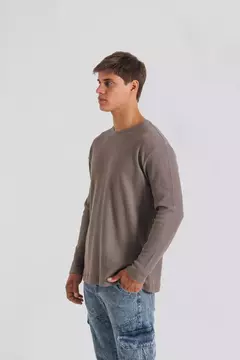 REMERA SWEATER WAFFLE MANGA LARGA - comprar online