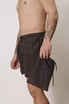 SHORT DE BAÑO RAYADO FINO IMPORTADO 5508 - [MAH0040] en internet