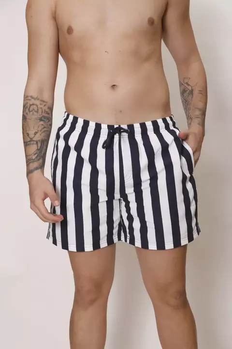 SHORT DE BAÑO RAYADO GRUESO IMPORTADO 5507 - [MAH0039] - comprar online