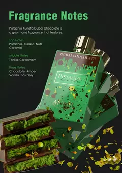 PERFUME ANFAR DUBAI CHOCOLATE PISTACHIO KUNAFA EDP UNISEX 80ml - heybro indumentaria y calzado